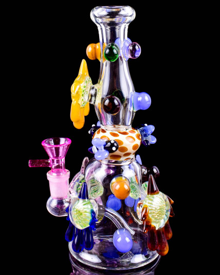 Nebula Bloom Beaker Bong - Pink