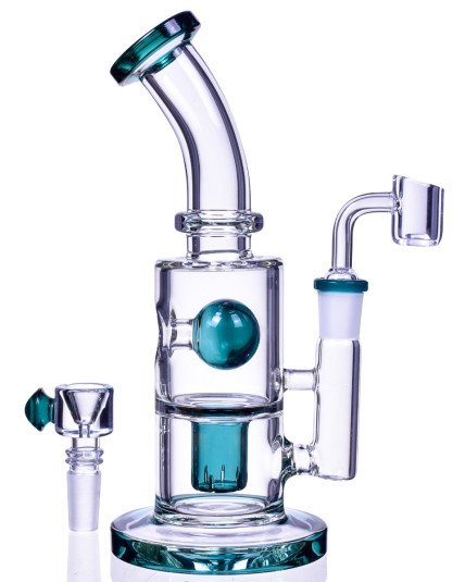 The Primal - 9" Showerhead Perc Bong/Dab Rig