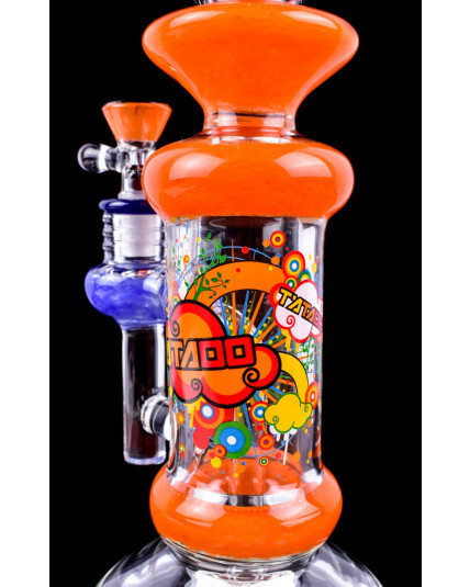 The Circus - Tattoo® Glass - 12" Colorful Classic Retro Design Bong