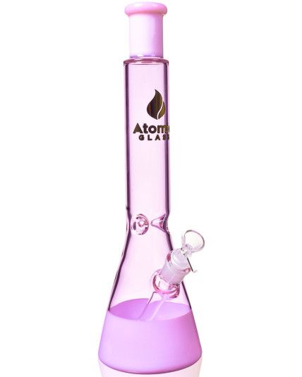 Pretty in Pink - 16″ Atomic Glass Pink Beaker Bong