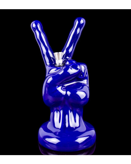 Peace Sign Hand Bong
