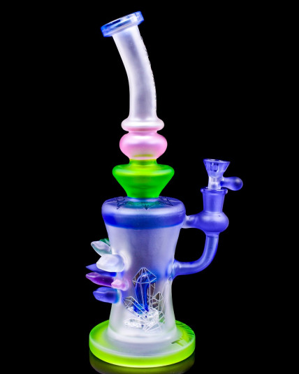 The Evil - Tattoo® Glass - 13" Frosted Spiky Crystals Bong