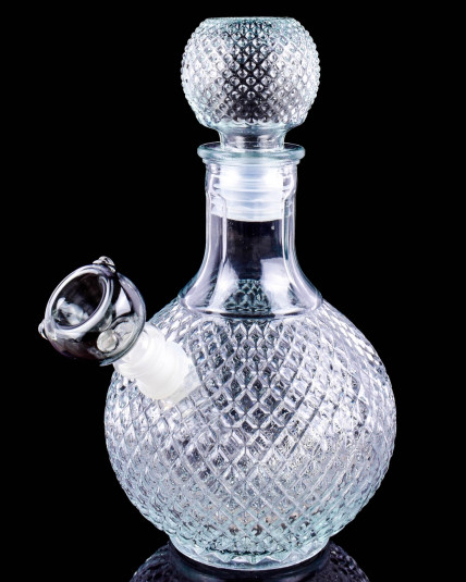 Vintage Crystal Decanter Style Bong - Cruet - Clear
