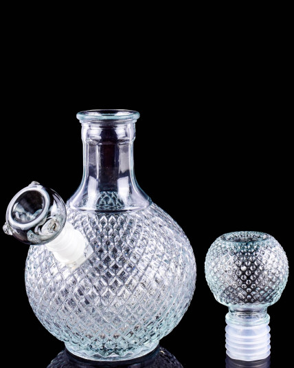 Vintage Crystal Decanter Style Bong - Cruet - Clear