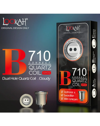 Lookah® - 710 Quartz Wax Dish Coils - B
