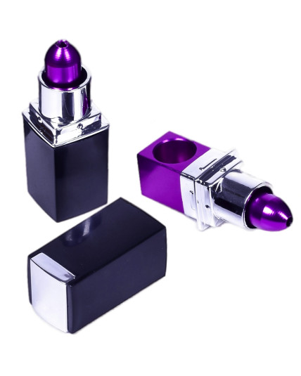3" Lipstick Pipe - Hot Girly Hand Pipe - Purple