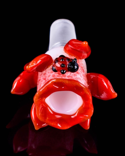 Ladybug Lagoon Flower Bowl 14mm Male Dry Herb Bowl