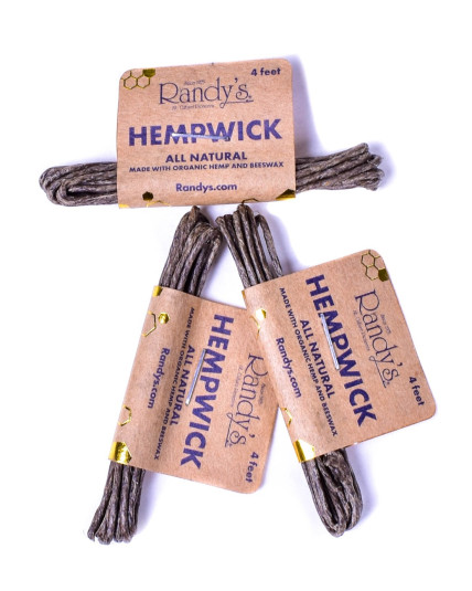Randy's Hemp Wick 4ft - Pack of Three