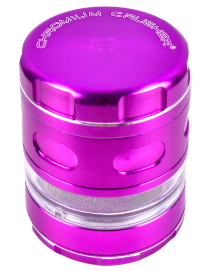 The Avatar - Chromium Crusher® - Precision Four-Part Glass Hybrid Grinder - 63MM - Purple