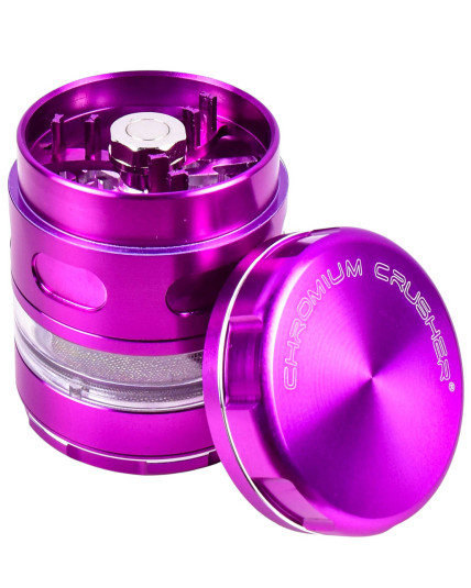 The Avatar - Chromium Crusher® - Precision Four-Part Glass Hybrid Grinder - 63MM - Purple