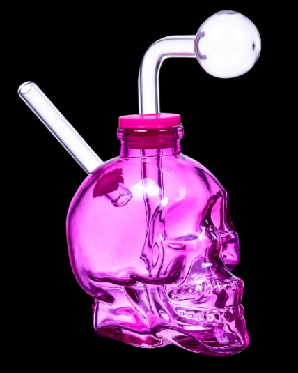 Skull Design Dab Rig Bong Oil Burner 