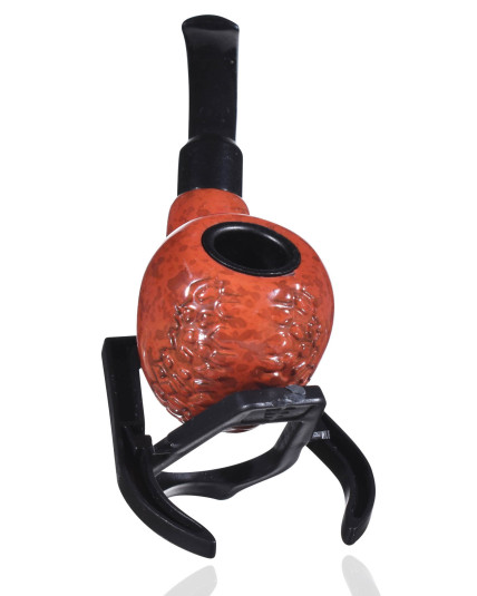 5" Fancy wooden pipe - Spotted Light cherry