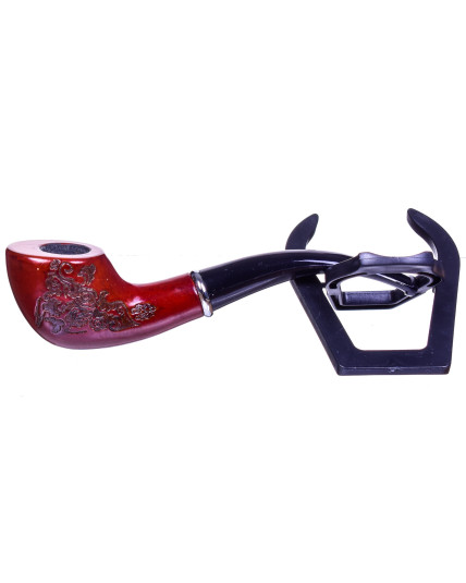 6" Fancy Wooden Pipe - Nirvana Series with Carving Filigree