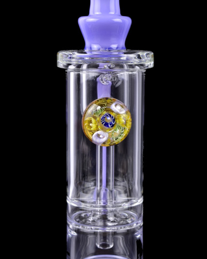 Amethyst Garden Smoke - Flower Perculator Glass Bong