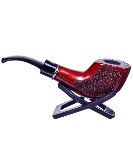 6" Fancy Wooden Pipe - Nirvana Series Carved Rigged