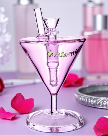 Atomic Glass - Pink Martini Bong