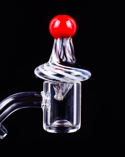 Striped Swirl- Core Reactor Spinner Carb cap