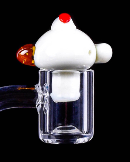Puppy Face Carb Cap - White