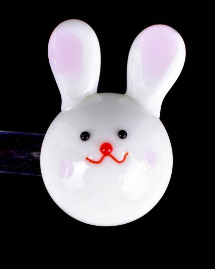 Rabbit Face Carb Cap - White