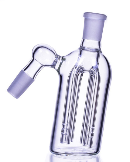 Crystal Clarity w/4 Arm Tree Perc Ash Catcher - 45° 14mm 