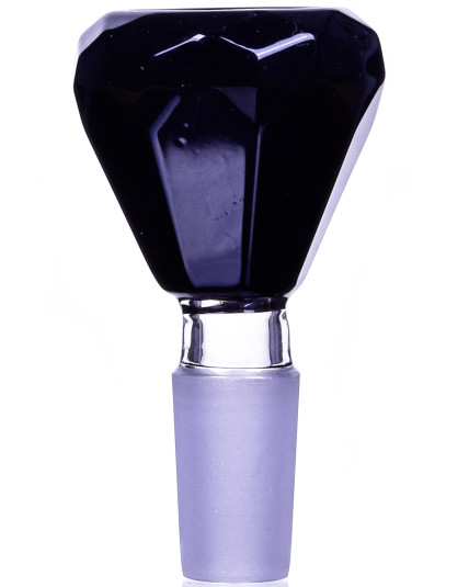 Smoke Diamond - 14mm Male Dry Herb Bowl Accessories - Black