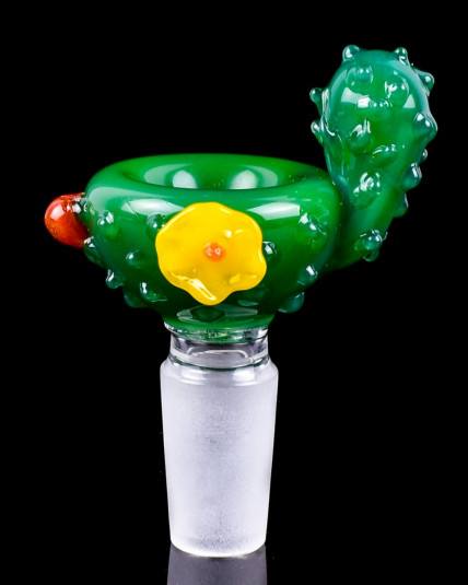 14mm Cactus Designed Male Dry Herb Bowl