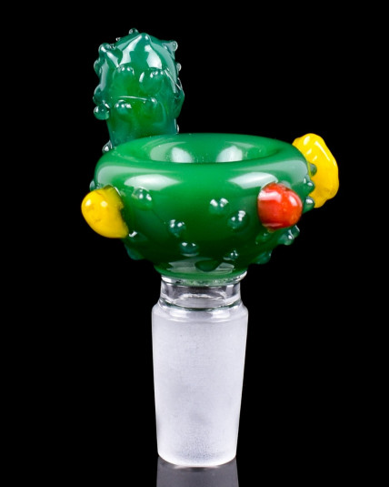 14mm Cactus Designed Male Dry Herb Bowl