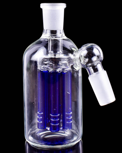 14mm 45° Tree Perc Ash Catcher - Blue