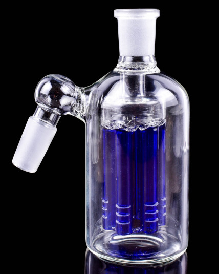 14mm 45° Tree Perc Ash Catcher - Blue