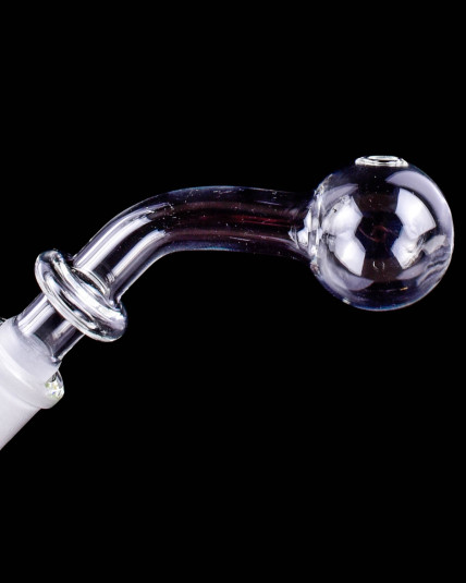 14mm Male Glass Downstem w/ Ring Handle for Oil Burner Bong or Rig