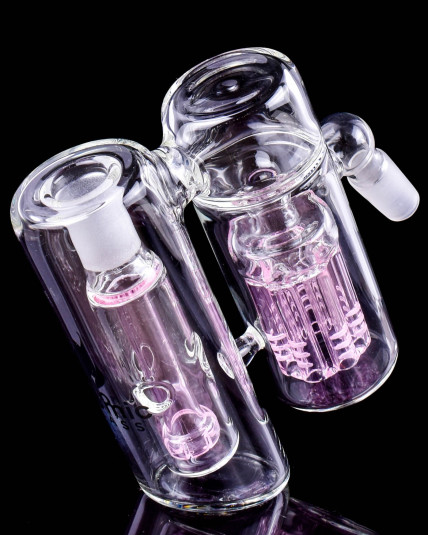 Atomic Glass - 14mm 45° Double Chamber w/ Dual Perc Ash Catcher