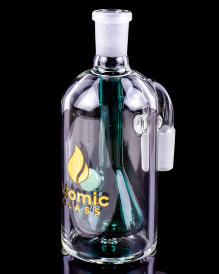 Atomic Glass - ASH CATCHER 90° ANGLE BEAKER PERCS - 14MM MALE