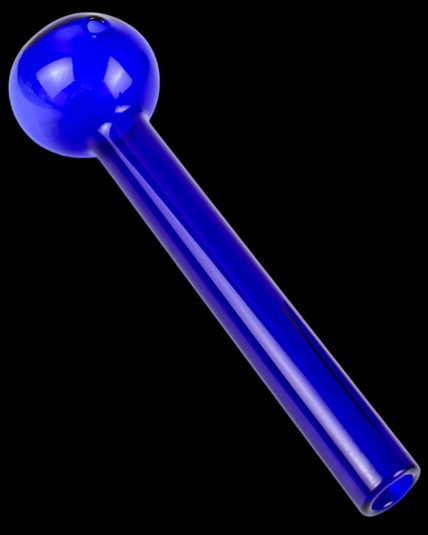 6" Blue Jumbo Glass Oil Burner Pipe