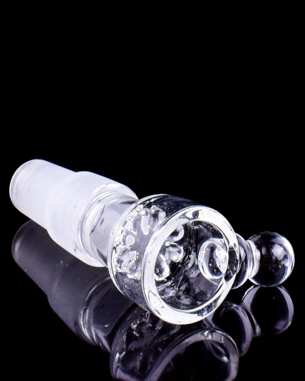 Dual Use 14mm/18mm Dry Herb Bowl w/ Built-in Screen - Clear