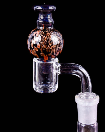 Dichroic Ball Carb Cap - Black