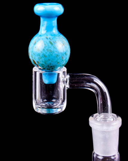 Dichroic Ball Carb Cap - Aqua