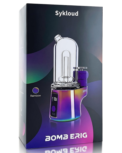 BOMB Sykloud Portable Electric Dab Rig - Rainbow