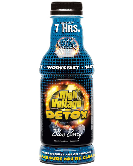 High Voltage Premium Detox Drink - 16oz - Blue Berry 