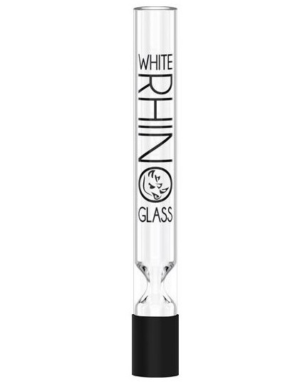 5" White Rhino Glass Chillum w/ Silicon Sleeve
