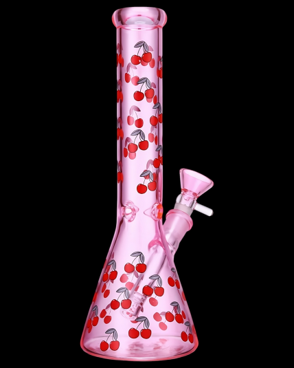 10" Double Cherry Beaker Bong