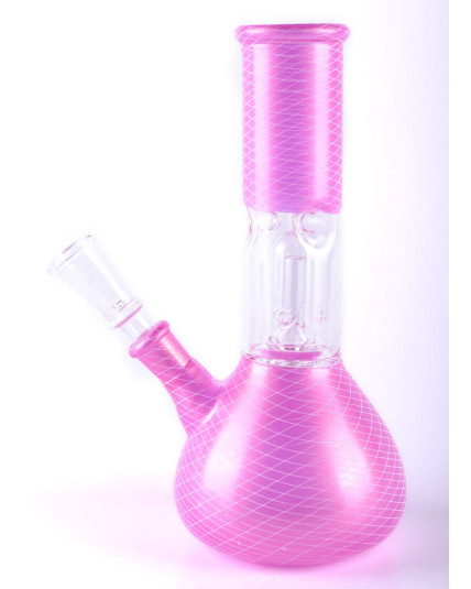 8" Matrix Percolator Girly Bong - Soft Pink