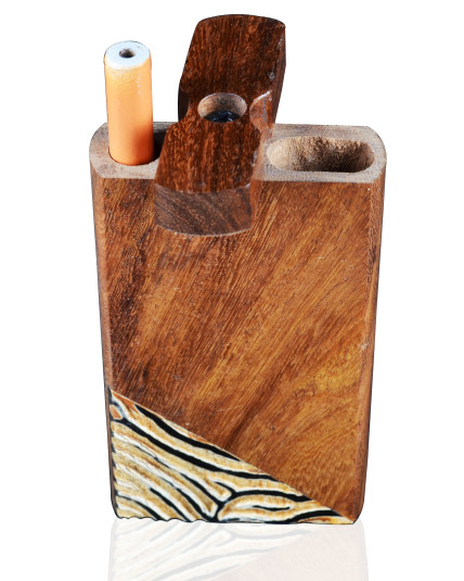 Large Wooden Dugout box with cig/bat