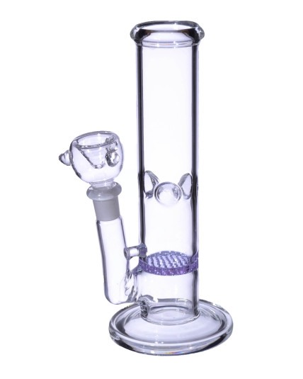 8" Honeycomb Water Pipe - Purple