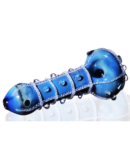 4.5" Rain Drop Glass Pipe - Ocean Pebble