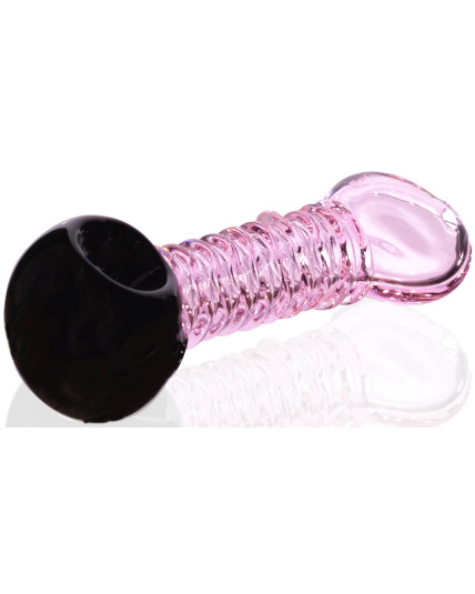 5" Black Head With Pink Tinted Shank - For Your Lovely Girl Pink Sherlock
