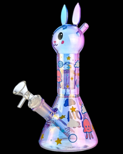 Cute Bunny Beaker Bong w/ Tree Perc