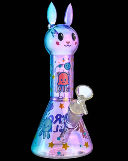 Cute Bunny Beaker Bong w/ Tree Perc