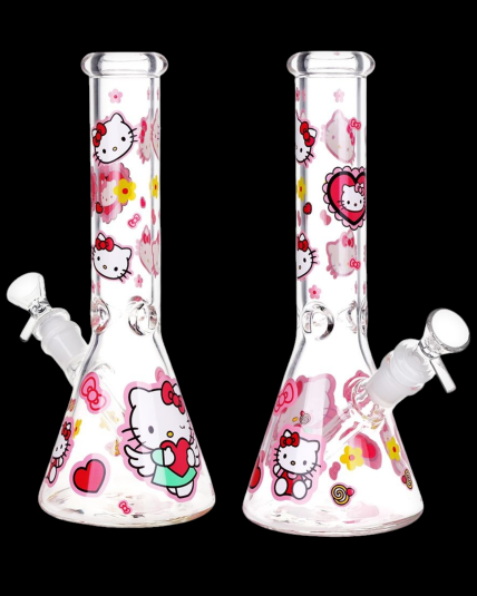 Hello Kitty Candy Hearts Beaker Bong