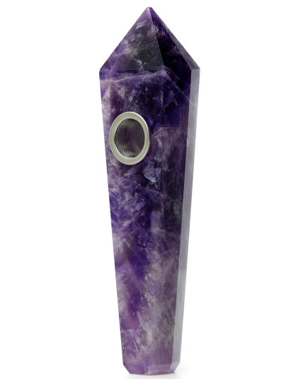 Astral Project Amethyst Gemstone Jewel Pipe