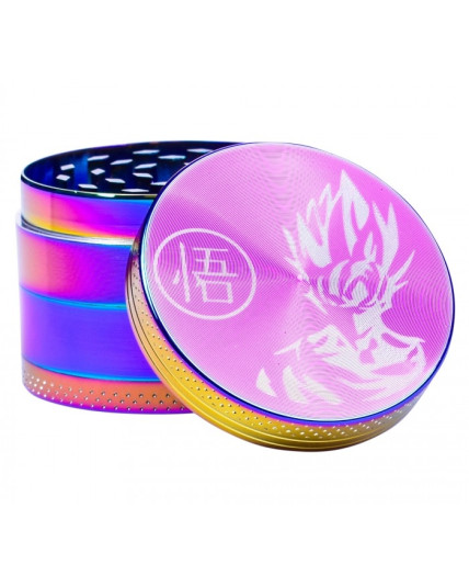 The Goku 1.0 - Four Part Grinder - 38MM - Rainbow